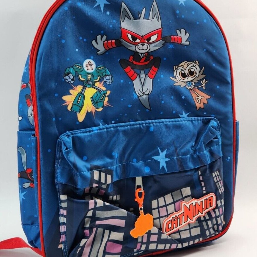 Cat Ninja Kids Multicolored Epic Backpack for School New With Tags